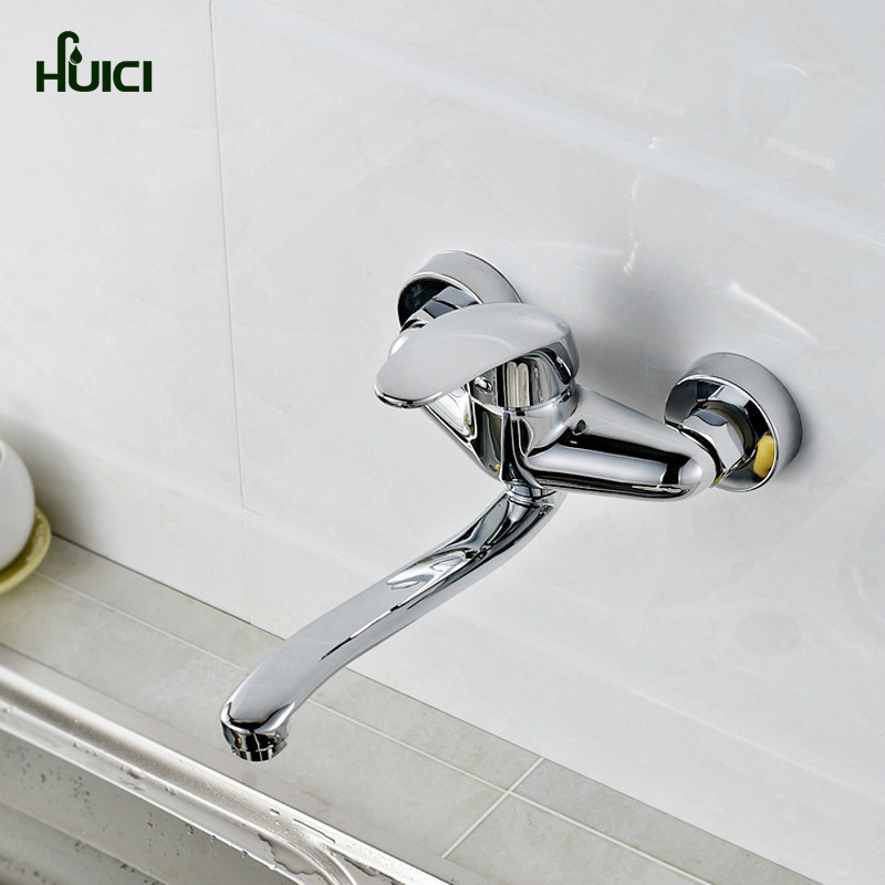 Hui porcelain copper in-wall sink hot and cold faucet single-hand laundry pool kitchen pool vegetable basin mop faucet
