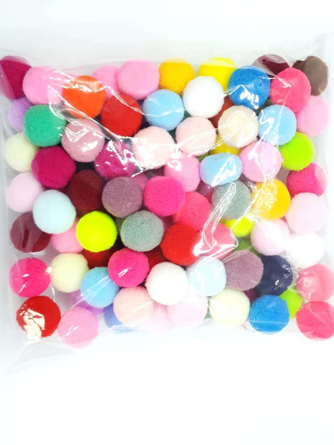 20mm高弹毛球 彩色diy手工材料毛绒球饰品帽子围巾配件毛毛球现货