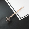 Fashionable hairpins, hairgrip solar-powered, set, European style, diamond encrusted