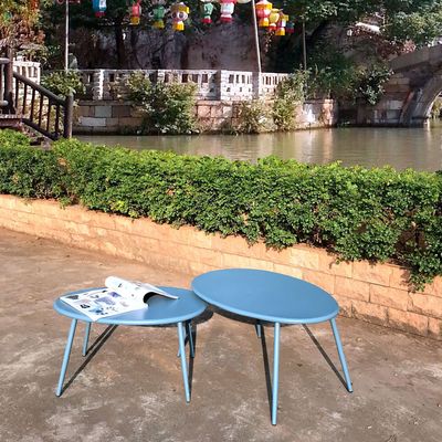 Cross-border special Wrought iron coffee table outdoors courtyard Modern simplicity tea table indoor Matching leisure time Metal tea table