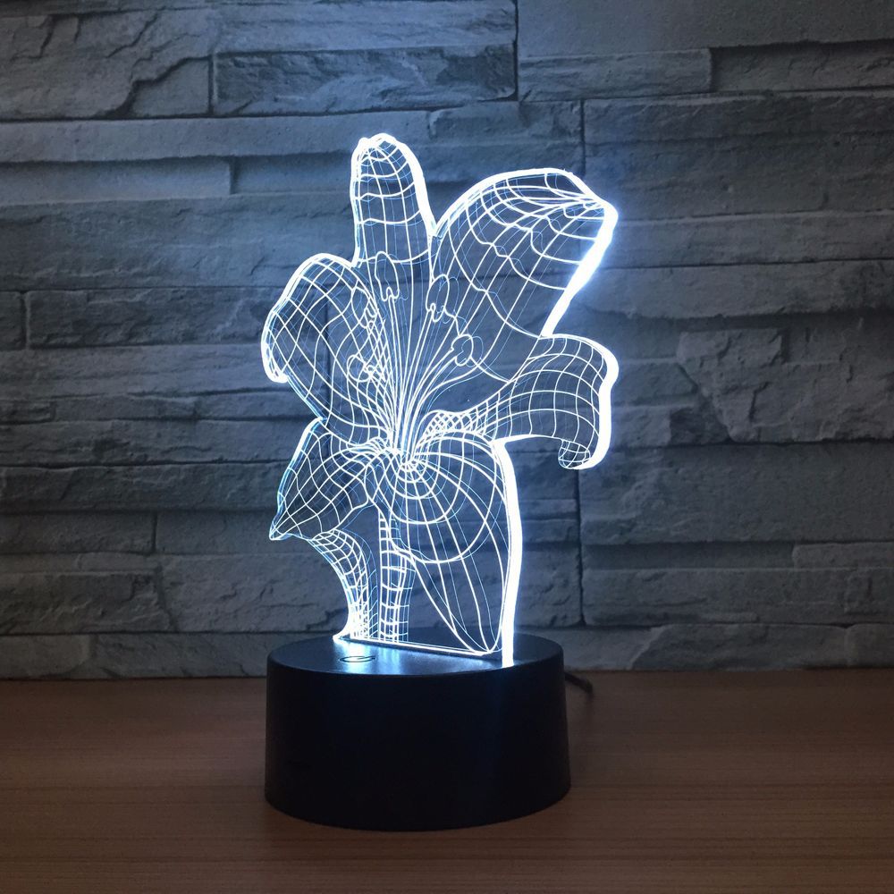 3D立体错觉灯 跨江大桥七彩触摸变色视觉灯 亚克力