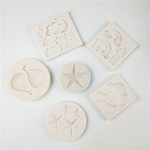 Sanxin Moon Silicone Mold Star Hot Air Balloon Chocolate Cake Fondant Decoration DIY Creative Baking Tools