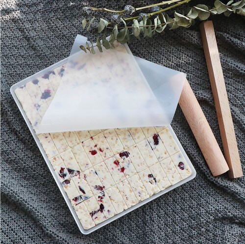 Nougat mold non-stick household diy material snowflake cake handmade nougat shaping plate tool set