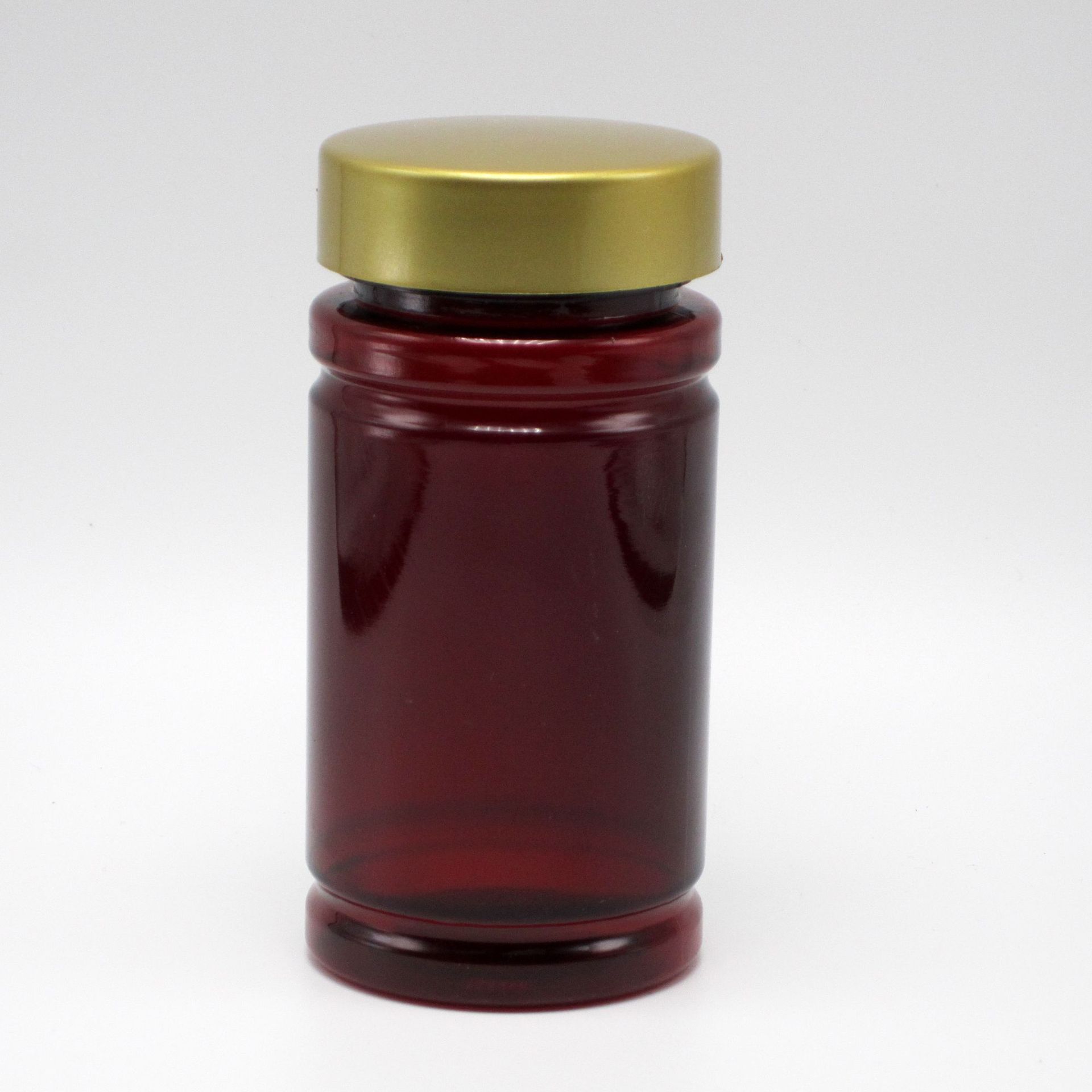 150ml毫升 PET 棕色 塑料竹节瓶 配金属盖 含铝箔垫片