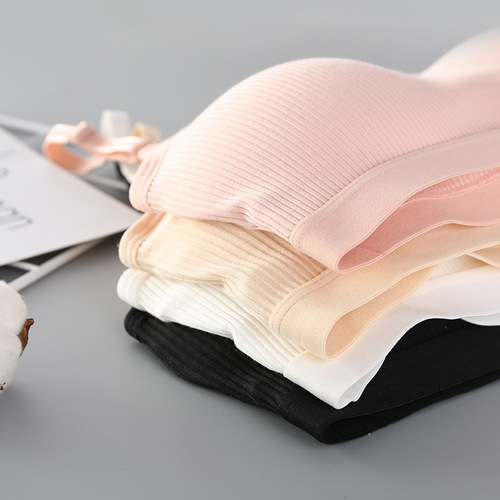 Street stall tube top underwear, anti-exposure, push-up, chest-wrapped, student girl, small breasts, no steel ring, thin bra, sports vest