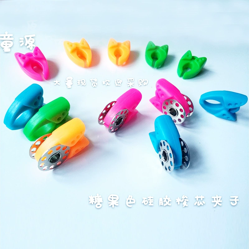 Силиконовый зажим для бобины зажим для провода зажим для бобины предотвращает падение головки нити с цветным зажимом для бобины
