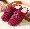 Winter cotton slippers female floor warm taby bow, lovers, home months, slippers, one generation