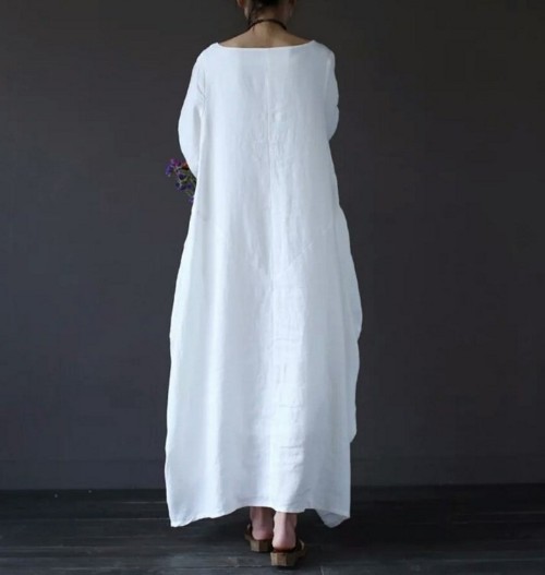 Stylish long A-line dress