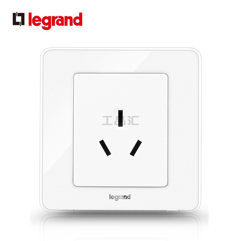 罗格朗 逸典/16A三扁插座/冰莹白；V7/426/15CS