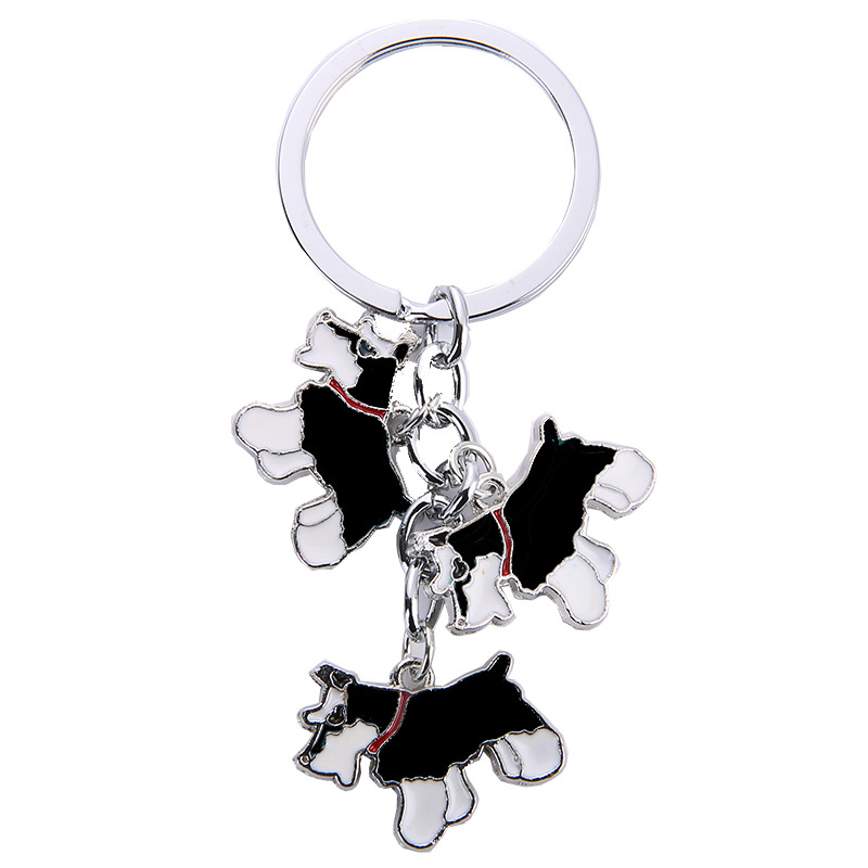 25g Weight Slip-on Clasp Closure Type Keychain Classification 1 Piece Quantity Daily Occasion Zinc alloy Material Dog Pattern Unisex Gender Cute Style 1 Piece Cute Dog Zinc Alloy Unisex Slip-on Keychain 17