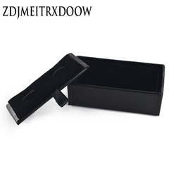 Cufflink Box for Men, Heaven and Earth Cover Gift Box, Eco-Friendly Gift Box Black, Packed in Pairs with Fleece