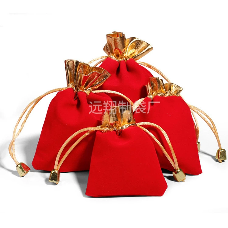 Фабрика ювелирных изделий мешок фланели мешок Lucky Bag конфеты мешок текст играть мешок небольшой мешок ткани оптом