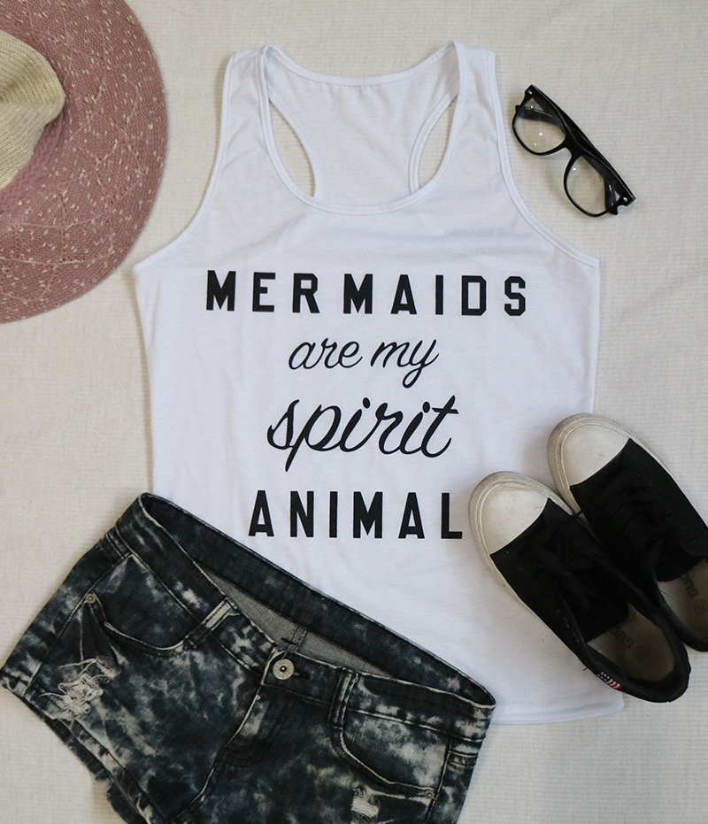 Womens Sleeveless Round Neck Loose Fit Graphic Print Tank Top Casual Style Available in Various Colors Wholesale Supply