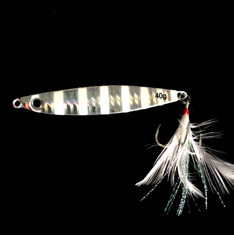 Metal Jigging Spoon Lures Wobbler Jig Bait Carp Striped Bass Fishing Tackle SwimBait