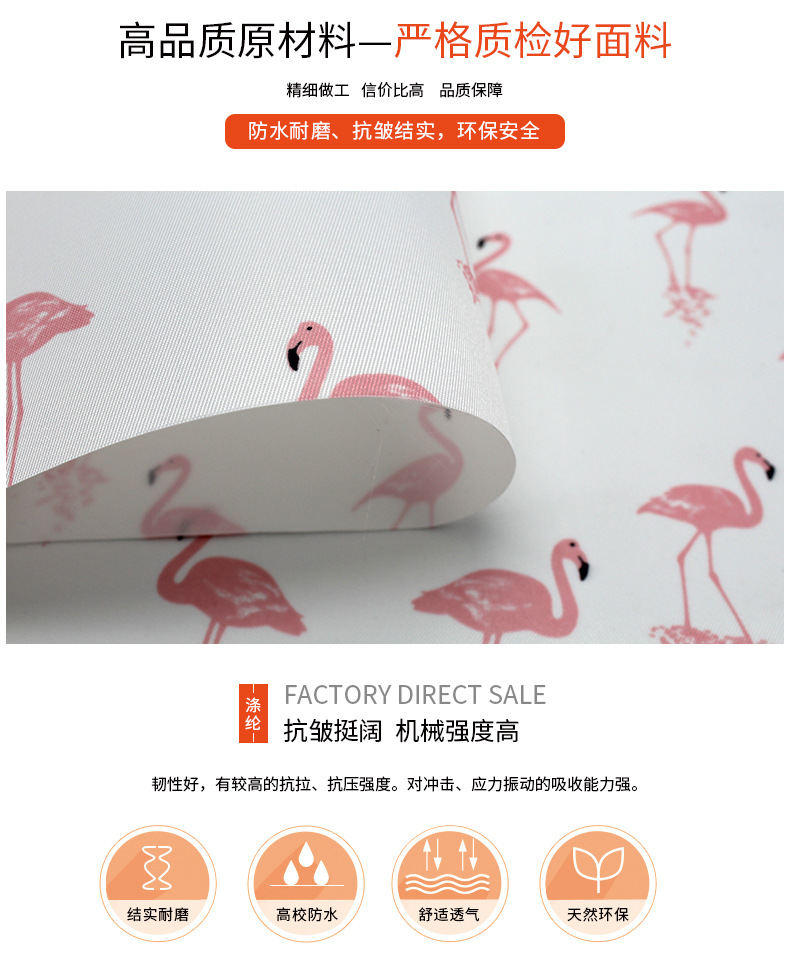 Factory direct sales 290T twill printed fabric, nylon imitation surface waterproof fabric, PU storage bags, tablecloths, Oxford fabric detail image 3