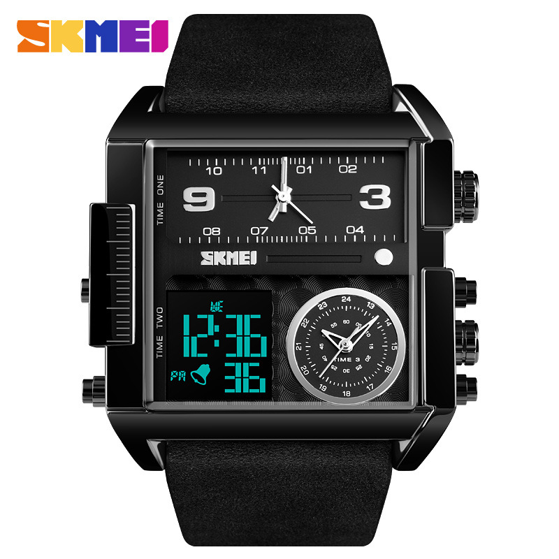 skmei Southeast Asia Explosive money square Dial man business affairs Spreadsheet Cross border Specifically for multi-function Water table