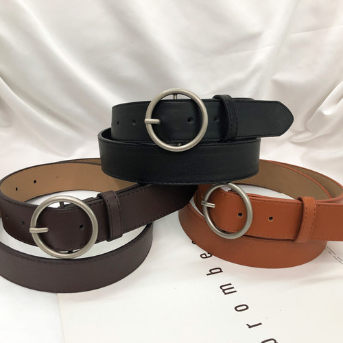 Wholesale belt Japanese buckle ladies fashion simple Korean jeans decorative belt pants bag manufacturer