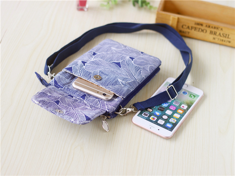 Women's Cotton Geometric Ethnic Style Square Zipper Phone Wallets display picture 31