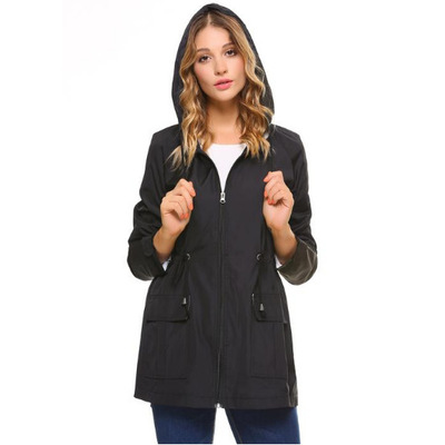 外贸2018防水轻便连帽雨衣户外防雨外套 大量现货 量大从优