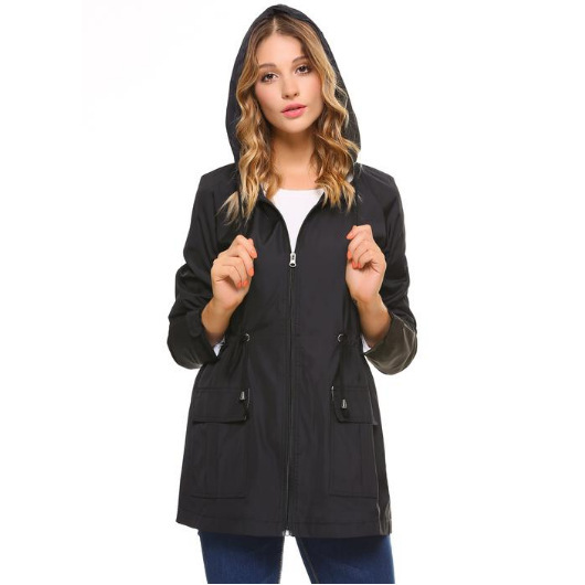 外贸2018防水轻便连帽雨衣户外防雨外套 大量现货 量大从优