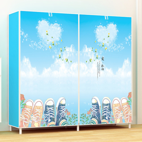 Yaruifan double row large capacity dustproof shoe cabinet simple shoe cabinet double row large capacity combined shoe rack