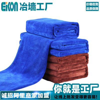 60*160 加大 磨绒加厚 洗车超吸水专用毛巾 干发巾擦车布 360g/㎡