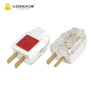 厂家定制 转动插头 一体铜二极插头 漏电保护插头 单相阻燃插只
