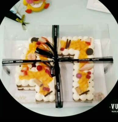 網紅數字蛋糕 全透明長方形蛋糕盒 PET環保包裝 新款 ins風蛋糕盒