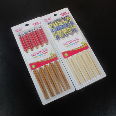 The new 5 household non-slip chopsticks suit personality Bamboo hotel chopsticks suit adult chopsticks Manufactor Direct selling