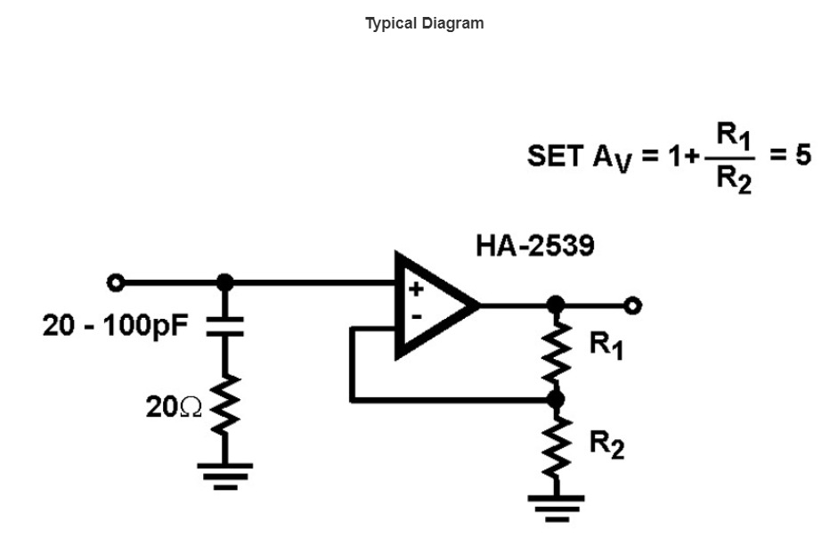 HA-2539单片运算放大器 HA-2539单片运算放大器