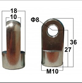 德国HAHN Gasfedern阻尼器G 08 19 0120 1 0350 AU19 AB11 00500N