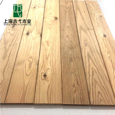 芬兰松深度碳化平板 深度防腐木地板 阳台室外碳化木板|ru