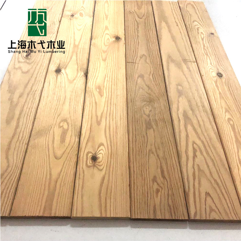 芬兰松深度碳化平板 深度防腐木地板 阳台室外碳化木板|ru