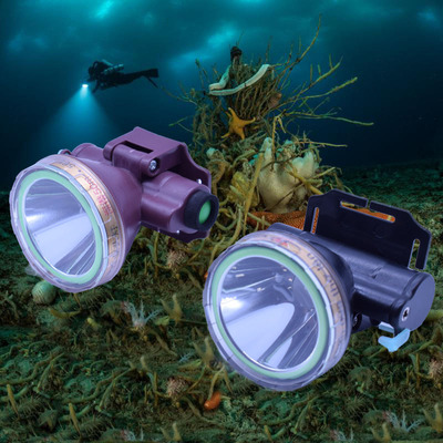 逐光52杯潛水頭燈 潛水深度20米 功率18W 锂電LED頭燈 可做貼牌