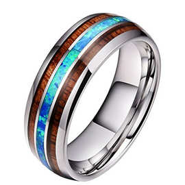 保胜 钛钢不锈钢龙纹戒指 陶瓷钨钢戒指礼品环保欧美流行款可订做