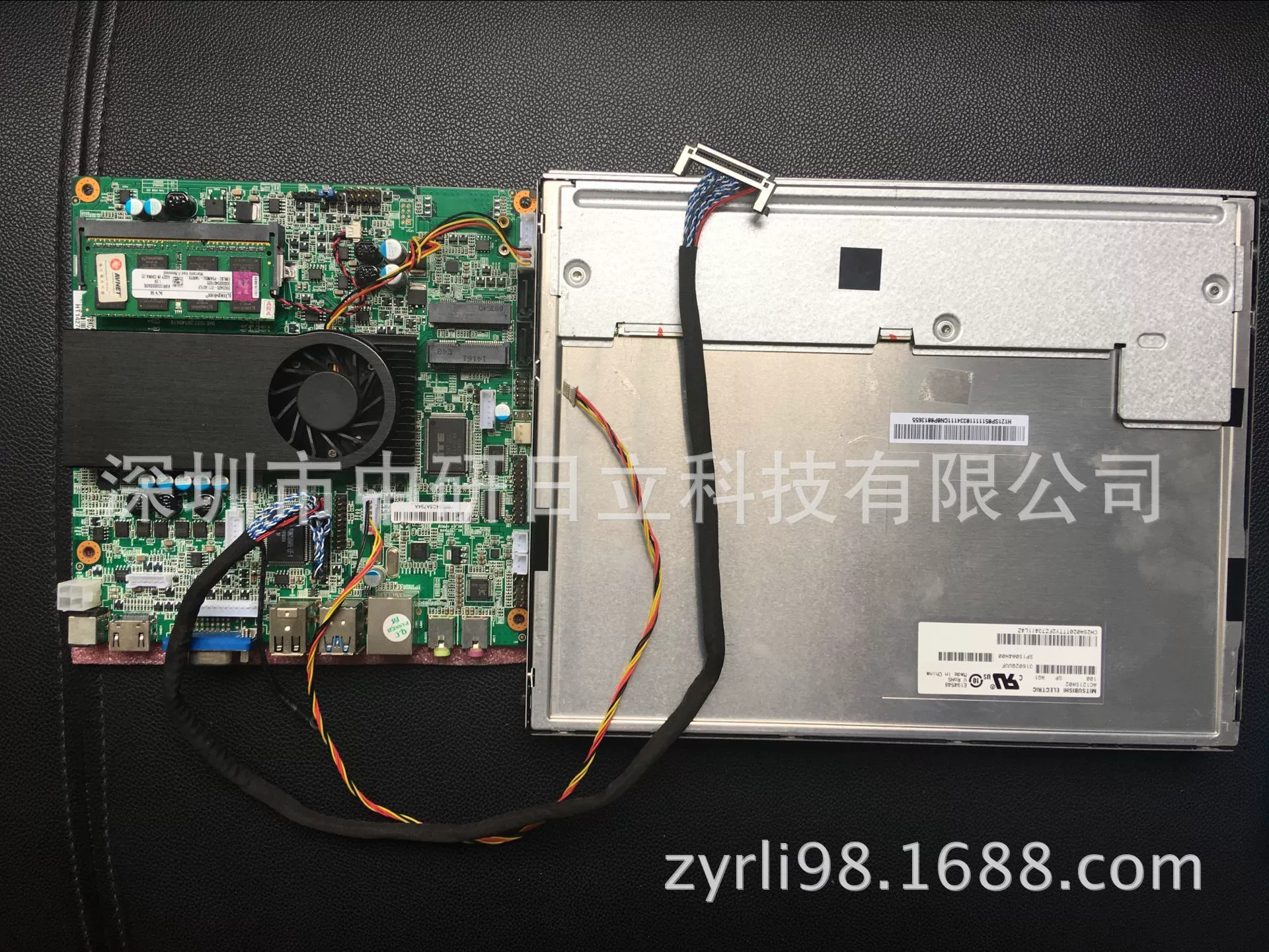 Панель обработки 12-дюймовый LCD экран, решение LCD экран плюс материнская плата X86 J1900, обсуждение цены