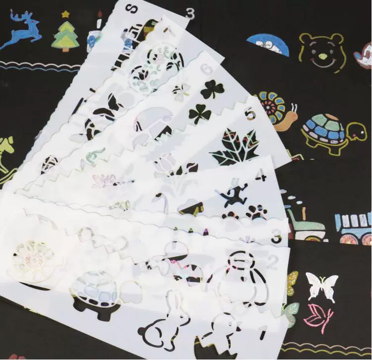 Длинные Дети Шаблон для рисования DIY фотоальбом тема кружева линейка инструмент для рисования 8 костюм