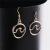 Fashionable wavy earrings, summer accessory, Amazon, city style, simple and elegant design, wholesale