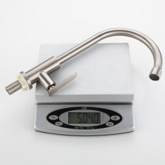 Supply High-quality Kitchen Single Water Faucet for SUS304 Stainless Steel, Sandblasted Washbasin Sink Single Cold Water Faucet