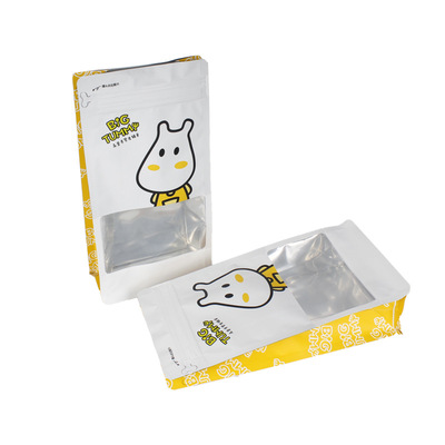 厂家定制 纯铝箔自封袋 铝箔真空包装袋 八边封易斯拉链 开窗袋子