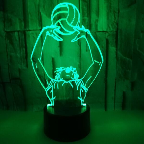 New volleyball 3D night light sports figures order colorful remote…