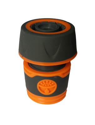 園林PVC軟管配件 塑料6分洗車水管 包膠3/4快速通水接頭