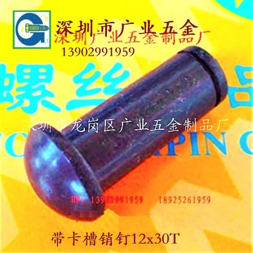 廣東深圳廠家生產非標插銷帶卡槽銷釘定位固定軸銷釘帶孔銷釘定制