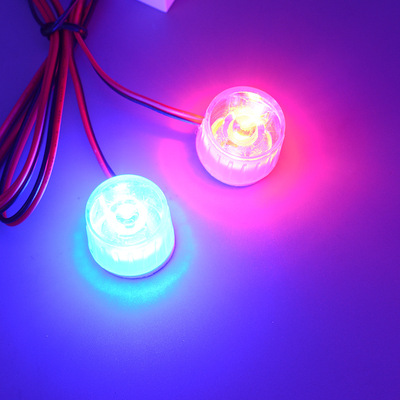 12v48V motorcycle electric vehicle Taillight led circular Explosive flashing light Coloured lights Rogue Hawkeye Red and blue