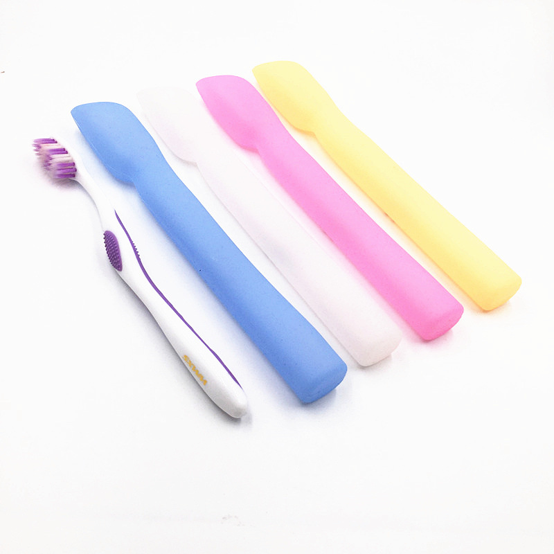 创意硅胶旅行胶牙刷保护套便携式牙刷防尘收纳盒洗漱用品工厂直销