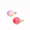 DIY jewelry accessories dripping oil Korean alloy small pendant alloy shell shell sea shell scallops A0006