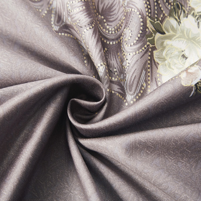 厂家直销床品面料 婚庆家纺 婚庆床品长绒棉锦缎布料|ms