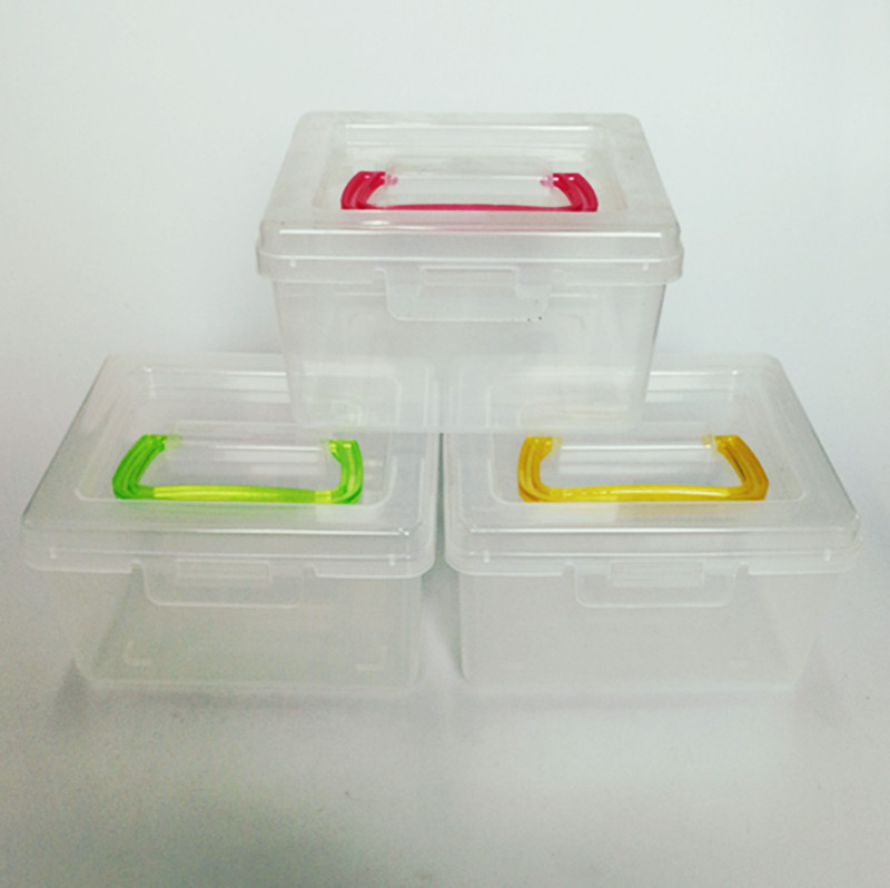 プラスチック工具収納ボックス透明ハンドル付き保冷ボックス環境保護ファッションメーカー直販|undefined