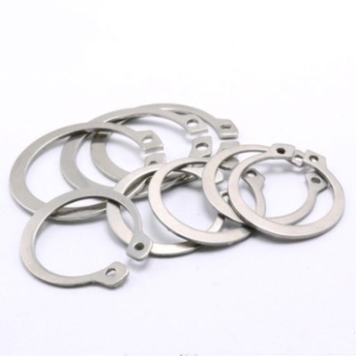 供应不锈钢轴用挡圈304轴卡外卡轴用弹性挡圈C型卡簧卡环GB894|ms