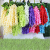 Spot wholesale wedding decorative flower simulation flower living room decorative bean petrolement plastic flower vine encrypted wisteria flower special offer